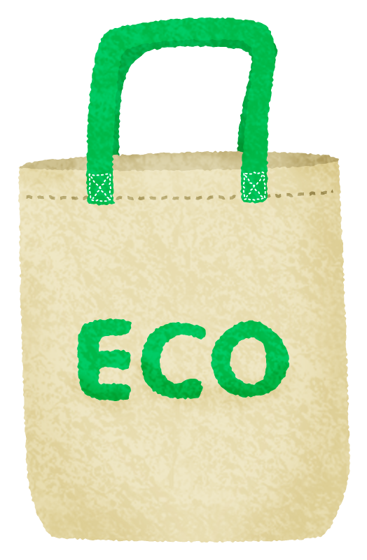 エコバッグのイラスト。
