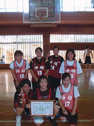 バスケットボール大会（女子）優勝の仲順体協
