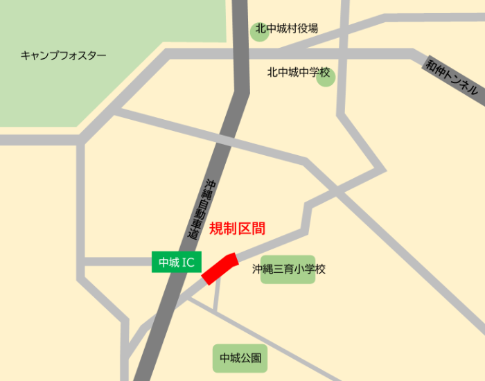 荻道登又線規制区間図令和8年4月21日