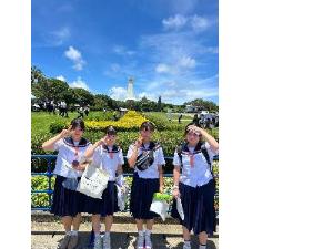沖縄全戦没者追悼式参加の様子